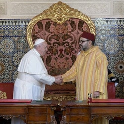 Rencontre entre le Pape François et Mohamed VI a Rabat les 30 et 31 mars 2019