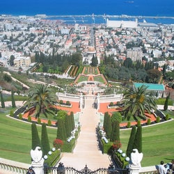 Le centre spirituel Bahai est situé à Haïfa avec vue sur la mer Méditerranée